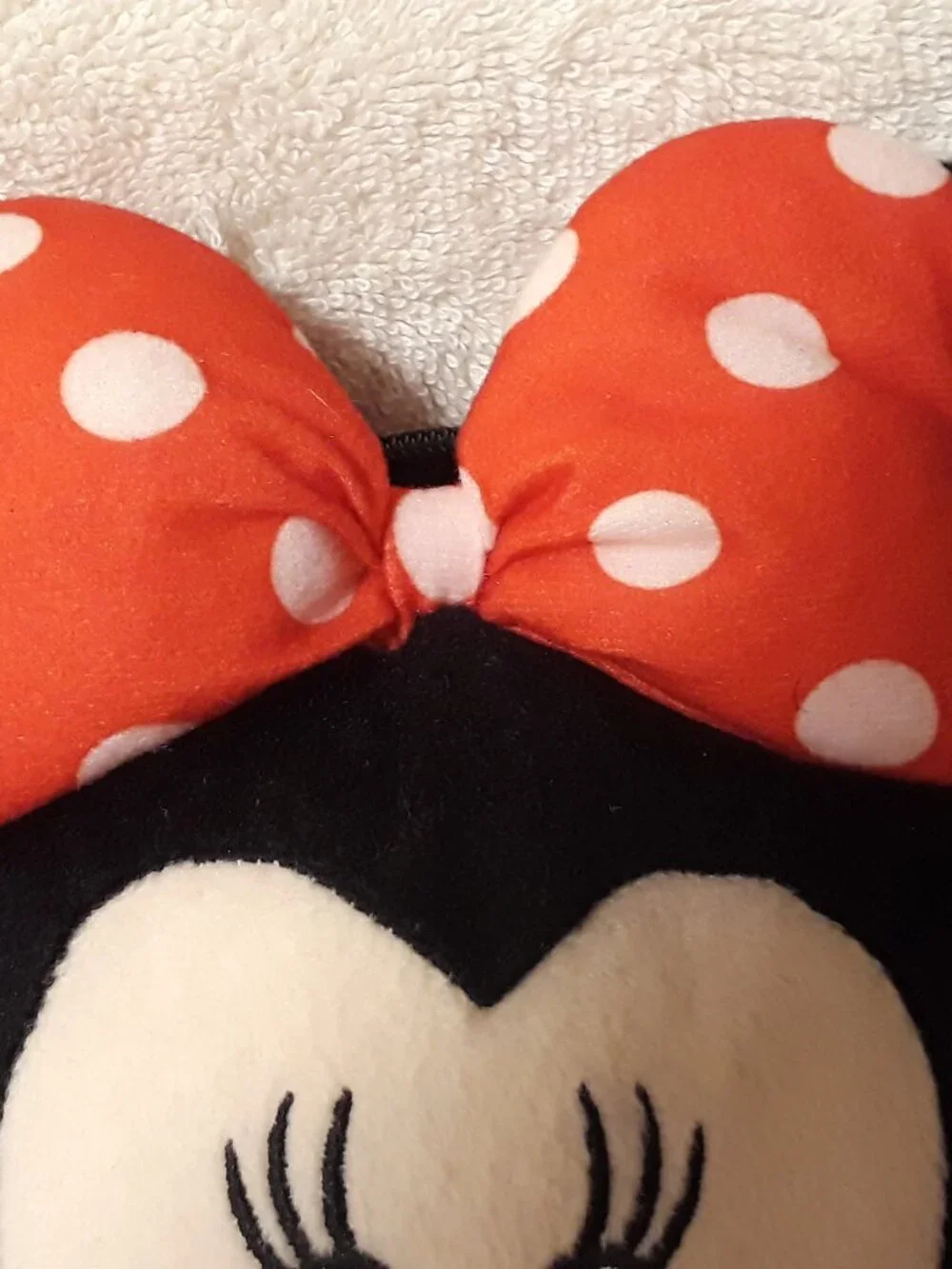 Minnie Mouse 3D Plush Head Crossbody Purse-Red Polka Dot Bow Disney Ruz-Back Zip